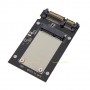 Adaptor mSATA la SATA  - Mini Pcie PCI-E mSATA SSD to 2.5" SATA3 Convertor mSATA-SATA Adapter Card Black 